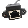 RJ45 Female to Female LAN Extension Cable with Screw Lock, Length:30cm