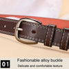 Dandali Ladies Microfiber Bottom Casual Buckle Belt Versatile Jeans Waistband, Length: 105cm(Black)