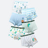 6pcs/set Children High Elastic Cartoon Printed Cotton Boxer Briefs, Size: XL(T-5515 Boys)