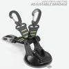 3 PCS Car Tent Suction Cup Home Users Outside Travel Portable Suction Cup Hook Round Carabiner(Green)