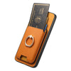 For Samsung Galaxy S24+ 5G Retro Cross Leather Ring Vertical Insert Card Bag MagSafe Phone Case(Yellow)