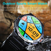 K62 1.43 Inch Waterproof Bluetooth Call Weather Music Smart Sports Watch, Color: Black Three-bead Steel