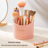 Rotating Skincare Cosmetic Storage Case Compartment Desktop Lipstick Makeup Brush Bucket, Color: Combination Model Pink