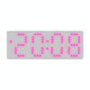 8017 LED Screen Voice Control Digital Alarm Clock Desktop Multifunctional Temperature Clock(Pink)