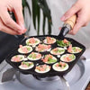 Octopus Croquettes Grill Pan Home Cast Iron Pan Non-Stick Uncoated Grill Mould(14 Holes)