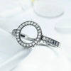 S925 Sterling Silver Womens Inlaid Ring, Size: 8