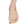 1 Pair Two Toes Split Toe Guard Foot Cover Toe Separation Thumb Varus Correction Foot Cover,Style: Inner Package Complexion, Size: S (35-40)