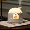 ZAY-H006 Plug-in Snowman Humidifier Night Light USB Mute Cute Desktop Air Mini Atomizer Air Humidifier(White)