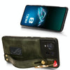 For Asus ROG Phone 8 Wristband Leather Back Phone Case(Green)