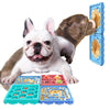 Dog Lick Mat & Slow Feeder Bowl Set - Red/Blue - 4 Pcs