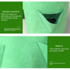 3 Pockets 18L / 5 Gallon Non-woven Felt Strawberry Planting Bag, Size: 23X28cm(Grass Green)