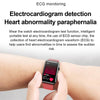 Smart Watch Ring ECG Temperature Heart Rate Blood Pressure Health Bluetooth Talking Watch, Color: Blue Silicone
