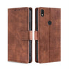 For Alcatel Axel / Lumos Skin Feel Crocodile Magnetic Clasp Leather Phone Case(Brown)