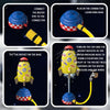 Rotating Sprinkler Flying Children Water Toys, Color: Yellow Rocket + Joint