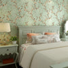 0.53x3m Retro 3D Stereo Plum Blossom Wallpaper Bedroom Living Room TV Background Wall Self-Adhesive Wallpaper(8804-5 Light Cyan A Version)
