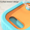 Cat Food Bowl Set with Thermal & Gravity Waterer (Blue/Orange)