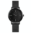 SKMEI 1528 Simple Fashion Lady Watch Casual Netting Scale(Black)