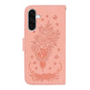 For Samsung Galaxy A36 5G / A56 5G Butterfly Rose Embossed Leather Phone Case(Pink)