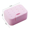 2 PCS Portable Travel Soap Box(Pink)