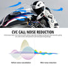 CS-1412D1 Bluetooth 5.1 S2 Motorcycle Helmet Full Duplex Bluetooth Intercom Headset Earphone(Black)