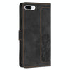 For iPhone 8 Plus / 7 Plus Tulips Embossed Leather Phone Case with Lanyard(Black)