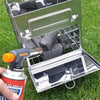 Portable Stainless Steel Folding Barbecue Stove Charcoal Barbecue Grill Outdoor Camping Wood Stove