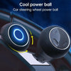 3R-2255 Car Steering Wheel Booster Ball Car Steering Wheel Turning Aid with Light(Black)