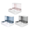 Automatic Cat Feeder & Waterer, Pink, Large Capacity