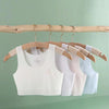 Girls Developmental Bra Big Kids Thin Vest No Trace Underwear, Size: XXXL/95A(Shallow powder)