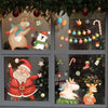 Christmas Window Decoration Poster Santa Claus Elk Snowflake Glass Wall Stickers, Style: SD-02 45x60cm