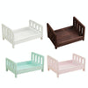 100 Days Old Wooden Bed For Newborns Children Photography Props(Green)