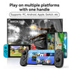 D6  Bluetooth Retractable Gamepad Dual Hall Six-Axis Somatosensory For Android/IPhone /Switch(White Black)