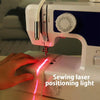 20mw Line Red Light Adjustable Infrared Laser Positioning LED Work Light with Holder(US Plug)