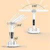LED Intelligent Digital Display Foldable Desk Lamp, Style: Double Head USB Straight Plug