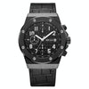BAOGELA 1805 Sports Quartz Men Watch Luminous Silicone Watch(Black Shell Black Surface)