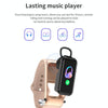 X4 1.14 inch HD Screen Bluetooth Earphone Smart Bracelet, Support Sleep Monitoring / Body Temperature Monitoring / Heart Rate Monitoring(Rose Gold)