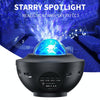G004 Small Bowl Starry Projection Lamp Laser Light with Bluetooth Speaker(Black)