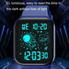 SKMEI 1863 Multifunctional Astronaut Student Digital Sports Square Watch(Blue White Machine)