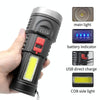 L-822 USB Rechargeable Floodlight Mini Portable LED Flashlight