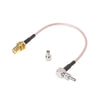 SMA Female to CRC9/TS9 RG316 Adapter Cable (Rose Gold, 15cm)