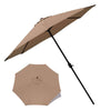 Polyester Parasol Replacement Cloth Round Garden Umbrella Cover, Size: Diameter 3m 8 Ribs(Big Red)