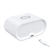 15W LED Mirror Wireless Charger Desktop Multifunctional Mini Clock(Black)