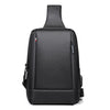 OUMANTU 903 Oxford Cloth Chest Bag Business Casual One-shoulder Crossbody Bag(Black)