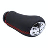 For Renault Clio III MK3 Car Gear Lever Knob Leather Gear Shift Knob(Black)