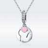 S925 Sterling Silver Cat Pendant DIY Bracelet Necklace Accessories, Style:Pendent + Chain