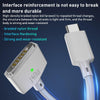 140W USB-C / Type-C to MagSafe 3 Nylon Braided Magnetic Charging Cable, Length: 2m (Blue)
