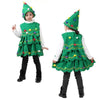 Girls Christmas Dress Christmas Tree Performance Dance Clothes, Size: 110cm(Green)