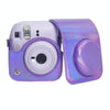 For FUJIFILM instax mini 12 Laser Full Body Leather Case Camera Bag with Strap(Purple)