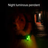 LED Dog Collar Light, Orange, Silicone Safety Pendant
