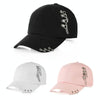 Personality Chain Hoop Baseball Cap(White)
